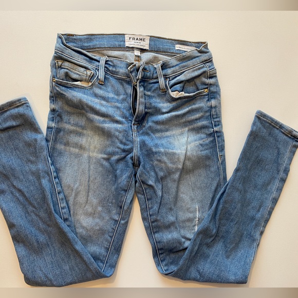 FRAME Denim Jeans Cropped Skinny Size 26 - Picture 4 of 5